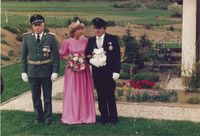 1984 K&ouml;nigspaar Rudolf Kreiser mit Ehefrau Renate Kreiser