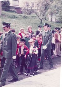 1981 Kinderk&ouml;nigspaar Jens Tittel und Stephanie A&szlig;mann